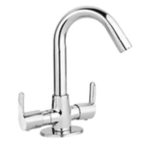 Basin Faucet 212 Central Hole Basin Mixer With <b>Swinging</b> Spout Stainless Steel Polished Sustainable Modern Design Wall-Mounted - Product Image 1