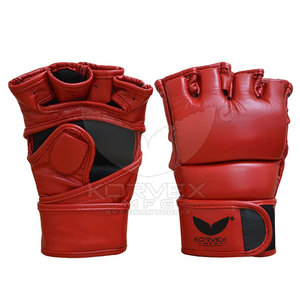 Training MMA Grappling Gloves Leather Durable <b>Foam</b> <b>Padding</b> Reinforced Palm Design Hook Loop Wrist Closure Non-Slip Moisture - Product Image 4