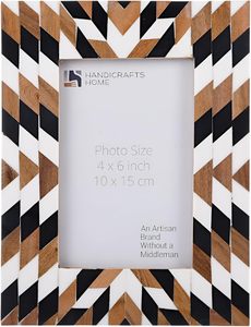 Handicrafts Home Resin Picture Photo <b>Frame</b> Aztec Herringbone Art Inspired Vintage Table-Top/Wall Décor Boho <b>Frames</b> - Product Image 4