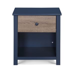 Comodino Connelly blu notte/Vintage noce - Product Image 2