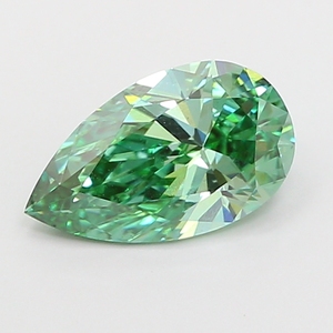 Diamant vert de qualité supérieure, taille poire, 1,30-1,40 carats, couleur vive fantaisie, pureté VS1, pour créations personnalisées exclusives - Product Image 2