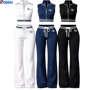 Conjunto Deportivo de Verano Personalizado para Mujer, Chaleco Polo con Logotipo Personalizado y Pantalones, Conjunto de 2 Piezas - Product Image 6