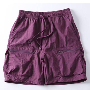 กางเกงขาสั้นคาร์โก้ผ้าแคนวาสเนื้อผ้าฝ้าย 100% น้ำหนักเบา สำหรับฤดูร้อน ผู้ชาย สกรีนโลโก้ได้ ระบายอากาศดี สวมใส่สบาย เหมาะกับกิจกรรมกลางแจ้ง เอวยางยืด - Product Image 5