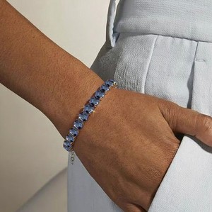 Pulsera con Dije de Piedra Alejandrita para Mujer, Plata de Ley 925, Bañada en Oro, Corte Hexagonal de 6MM, Gema que Cambia de Color, Joyería de Lujo - Product Image 4