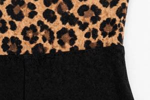 Ensemble 2 pièces pour femmes, haut à manches longues à imprimé léopard, leggings noirs taille haute - Product Image 5