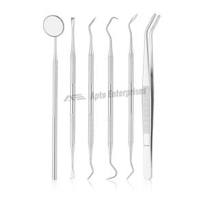 Dental Kit Tools 6-Piece High Quality Stainless Steel CE Certified Dental Hygiene Kit <b>Tooth</b> Scraper <b>Plaque</b> <b>Remover</b> Dental Picks - Product Image 1