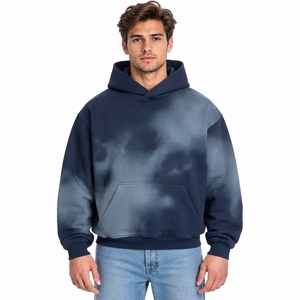 Sweat à capuche pour homme en molleton épais à manches longues, avec impression sérigraphique circulaire, confortable, chaud et de haute qualité, vente en gros - Product Image 5