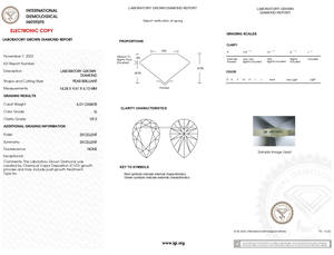 5 CT G VVS Certified Lab Grown Diamonds Forma redonda HPHT de alta calidad para joyería IGI Certified de India con buen corte - Product Image 2