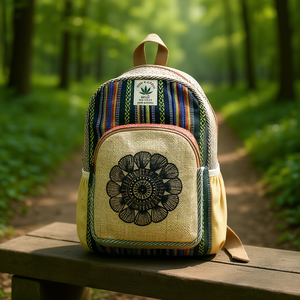 Sac à dos en coton et chanvre, alternative écologique et élégante - Product Image 3