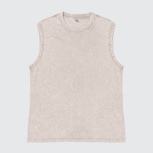 Wholesale Gym Sleeveless Regular Fit Quick-Dry Custom High Quality Acid-Washed 100% Cotton Punk Style <b>Animal</b> Print Eco-Friendly - Product Image 4