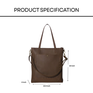 Bolso de mano de cuero para mujer, estilo retro, con cierre de cremallera, gran capacidad para viajes, compras, bolso para portátil. - Product Image 3