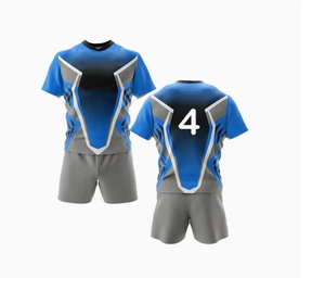 Uniforme de rugby pour adultes OEM ODM en tissu mesh 100% polyester, col en V, manches courtes, grande taille, sangle réglable, été, vente en gros, meilleur prix - Product Image 4