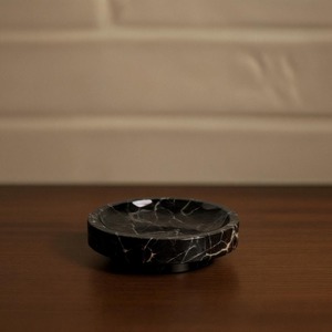Luxury Black Marble Bathroom Set Four-Piece Rectangle Tray Soap Dispenser <b>Toothbrush</b> <b>Holder</b> With Easy To Clean Feature - Product Image 5