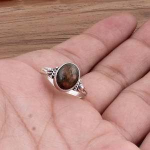 Bague en argent sterling 925 avec turquoise naturelle et cuivre, style délicat et minimaliste, bijoux fins pour femmes, vente en gros pour fêtes - Product Image 4