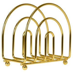 Porte-serviettes moderne, support à papier durable en métal et en bois pour table à manger, comptoir de cuisine, restaurant et café - Product Image 3