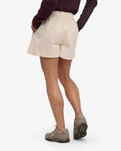 Shorts pour femmes en popeline de coton, taille mi-haute, fermeture élastique, logo personnalisé, couleur unie ivoire, séchage rapide, meilleure qualité, Bangladesh - Product Image 5