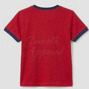 เสื้อยืดเด็กผ้าฝ้าย 100% ซักแล้ว ใส่สบาย ดีไซน์ทันสมัย แขนสั้น เหมาะสำหรับใส่ไปโรงเรียนและใส่ในชีวิตประจำวัน คุณภาพพรีเมียม - Product Image 2