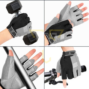 Guantes de Fitness de Cuero Resistentes Personalizados, Antideslizantes, Material Duradero para Gimnasio, Deportes, Unisex, Guantes de Levantamiento de Pesas-OEM - Product Image 4