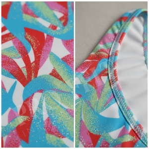 Colorful Trendy Professional Triangle Custom Logo Bikini Set Adjustable Tie Halter Top & Side-Tie Bottom Summer Beach Swimwear - Product Image 4