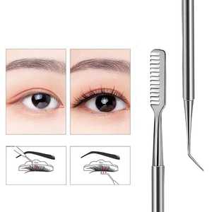 Outils de rehaussement de cils réutilisables en acier inoxydable de haute qualité, séparateurs de cils durables pour usage en salon avec options personnalisables - Product Image 4
