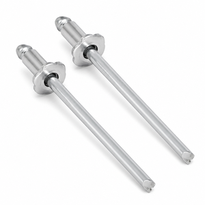 Rivets à tête en forme de rose LiWeiTe en gros, rivets à tête à trois pétales en acier, rivets <span class=keywords><strong>POP</strong></span>, normes ISO GB, classe 4.8 et 6.8, 3/16 - Product Image 1