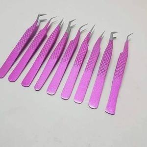 แหนบดึงขนคิ้ว DANTRIC IMPLANTS รุ่น ZC-675 ทำจากสแตนเลสสตีลคุณภาพสูง เคลือบสีชมพู ปลายหยัก ทนทาน ขนาด 10 มม. สำหรับแต่งหน้าแบบมืออาชีพ - Product Image 1