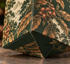 กล่องกาแฟแบบมีฝาล็อคอัตโนมัติ พิมพ์ลาย สำหรับร้านค้ากาแฟ Custom Rainforest Coffee Roastery - Product Image 4