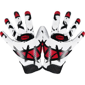 Ultra Soft Leather Touch Screen Fit American <b>Football</b> Gloves with High Sticky Grip Durable Receiver Palm for Youth Players <b>Light</b> - Product Image 1
