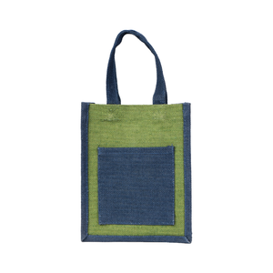 Sac en jute personnalisé avec 4 compartiments, élégant et écologique, idéal pour les cadeaux et les fêtes - Product Image 1