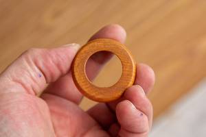 Decorative Rustic Wooden Napkin Ring Set <b>for</b> Home Kitchen Party Supplies Decoration Items Premium Collection Elegant Finish - Product Image 5