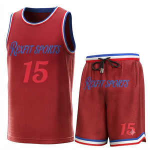 Conjunto de Camiseta y Pantalones Cortos de Baloncesto Rexfit Sports, Uniforme de Malla Sublimada, Transpirable, Unisex, para Adultos, Ropa de Equipo 15 - Product Image 4