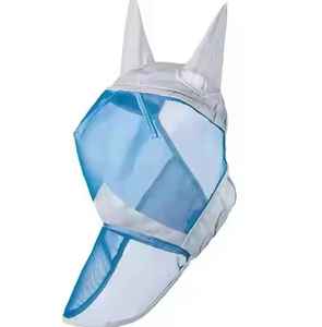 Hot Selling Professional Horse Riding Anti Mosquito <b>Insect</b> Fly Mask with Ears Face Protection <b>Mesh</b> Standard International - Product Image 3