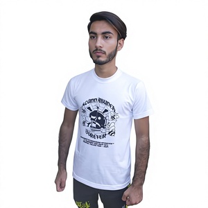 เสื้อยืดผู้ชายแขนสั้นผ้าฝ้ายเจอร์ซีย์ 100% ซักแล้ว ระบายอากาศได้ดี เป็นมิตรกับสิ่งแวดล้อม รับผลิตตามสั่งพร้อมออกแบบโลโก้ ขายส่งสำหรับฤดูร้อน - Product Image 6