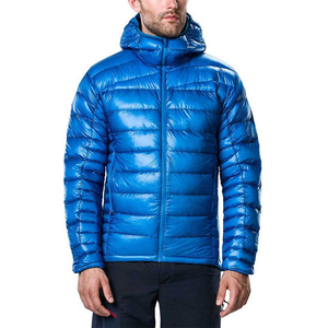 Custom ODM OEM Winter <b>Men's</b> Puffer <b>Jacket</b> Woolen Fabric Coated Front Hooded Stand Collar Eco-Friendly Windproof Heated Padded - Product Image 4