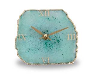 Luxury Handmade Agate Resin Table <b>Clock</b> Modern Waterproof Oversized Night Light Wedding Retirement Home Decor Dining Room - Product Image 2