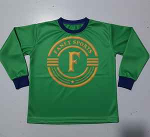 Jersey Deportivo de Manga Larga para Jóvenes al por Mayor, Uniforme Deportivo Infantil de Poliéster de Secado Rápido - Product Image 1