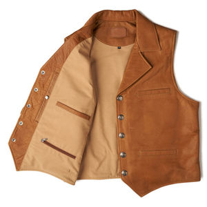 Chaleco de Cuero Estampado de Invierno de la Mejor Calidad, Venta al Por Mayor, Prenda Exterior Transpirable sin Mangas, Multibolsillos, Unisex - Product Image 5