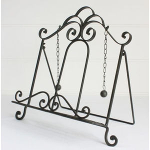 Soporte para Libros de Cocina de Hierro Forjado con Diseño Impresionante, Color Negro, para Decoración de Hogar, Oficina y Sala de Estar - Product Image 5