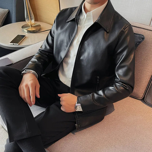 <b>Leather</b> <b>Jacket</b> for <b>Men</b> Clothing Manufacturers Custom - Product Image 5