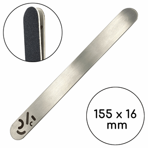 Limas de Uñas de Doble Cara de 155*16 mm, de un Solo Uso, Grano 180, de Acero Inoxidable, Rectas - Product Image 4