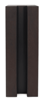 Console moderne de luxe en teck pour entrée, couloir ou salon d'appartement étroit, couleur brun foncé