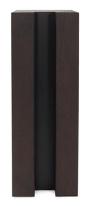 Console moderne de luxe en teck pour entrée, couloir ou salon d'appartement étroit, couleur brun foncé - Product Image 2