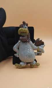 จี้รูปการ์ตูนเงินแท้ 925 ประดับเพชรโมอิสซาไนต์ VVS หรูหรา ชุบทอง 18K ได้รับการรับรองจาก GCI IDGL เครื่องประดับคุณภาพสูง - Product Image 3