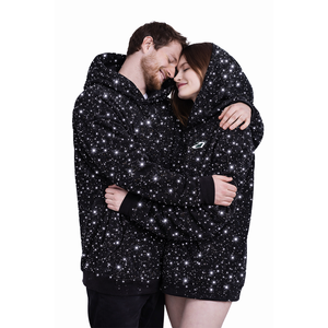 Sweat-shirts tendance entièrement ornés de strass, pull scintillant en cristal, sweat-shirt pour deux personnes, sweat-shirt surdimensionné, logo personnalisé OEM, sweat-shirts pour couple - Product Image 3