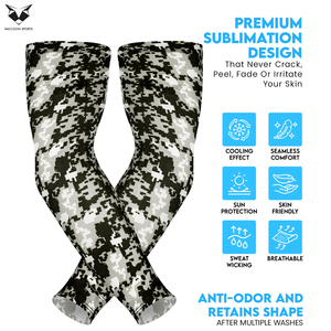 Mangas de Béisbol 2026 de Alta Elasticidad, Antideslizantes, Transpirables y de Secado Rápido, de Poliéster/Spandex, con Logotipo y Talla Personalizados, Servicio OEM/ODM - Product Image 4