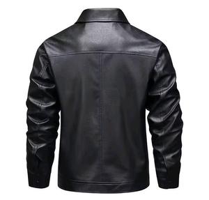Veste décontractée pour homme, col montant, couleur unie, vêtements de travail d'automne, trench-coat pour homme - Product Image 2
