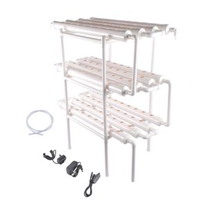 Kit di Coltivazione Idroponica da Pavimento con 108 Gusci per Semi, Tubi in PVC e Irrigazione Aeroponica per Coltivazione di Piante Senza Suolo - Product Image 2