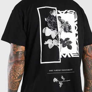 men oversized <b>tshirt</b> boxy loose fit drop shoulder cotton fabric summer casual tee drop shoulder streetwear <b>tshirt</b> - Product Image 2