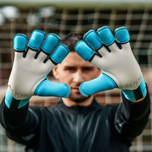 Nuevos Guantes de Portero de Fútbol Profesionales de Cuero, Engrosados, Resistentes al Desgaste, Antideslizantes, con Protección para los Dedos - Product Image 5