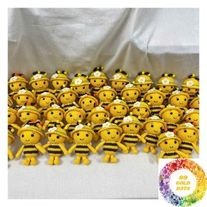 Poupées animales en fil faites à la main, figurines au crochet mignonnes, modèles lapin, ours, chat, chien pour la vente en gros et les marchés de cadeaux - Product Image 6